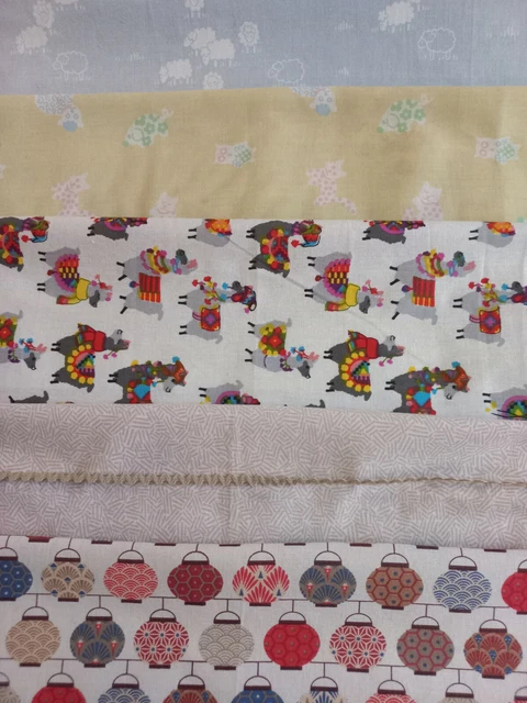 Lot De 2 Coupons Tissu Jersey Tintin - Multicolore - Occasion Bon état