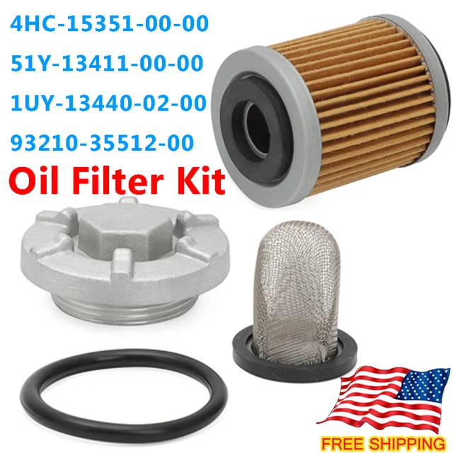 OIL DRAIN PLUG Strainer Filter Kit For Yamaha Warrior Raptor 350