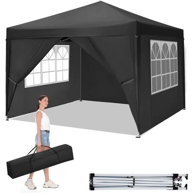 Folding Pavillon 3x3m/3x6m Pop-up Gartenpavillon Wasserdicht Partyzelt Pavillion