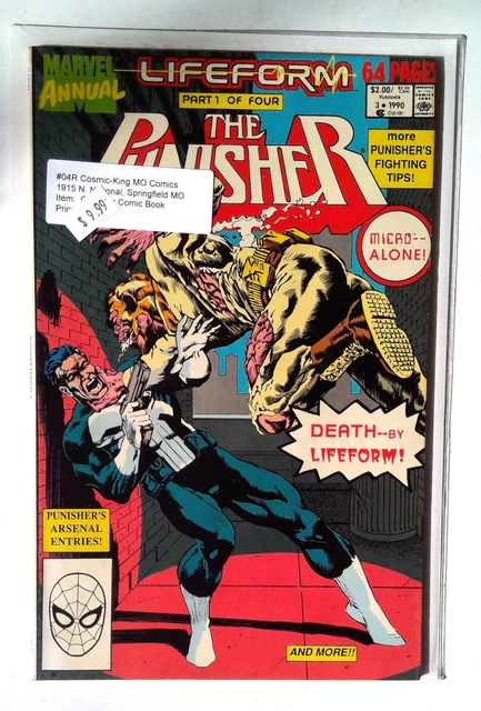 The Punisher Annual #3 Marvel (1990) 2nd Series Lifeform Comic Book