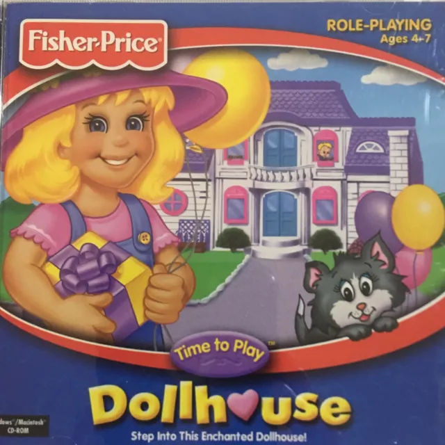 Time To Play Dollhouse Fisher Price Role playing 4-7yrs Windows Mac CD-Rom