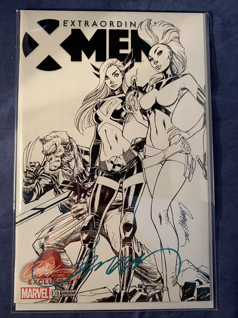 Extraordinary X-Men #1 Sketch Variant Edition J Scott Campbell Exclusive Signed