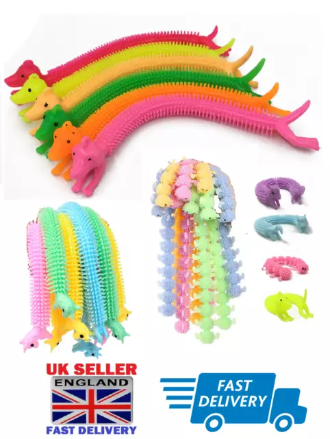 Caterpillar Monkey Noodle Unicorn Dog Stretchy Worm Fidget Toys Sensory Kids