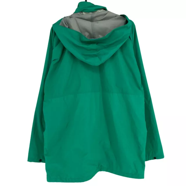 Helly Hansen Verde Vintage Impermeabile Giacca con Cappuccio TAGLIA S 3