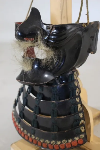 MENPO (mask) of YOROI (armor) : EDO : 10.2 × 6.3 × 5.3 " 440g