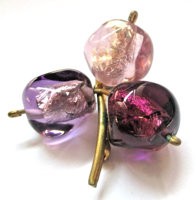 BROCHE VINTAGE, BOUQUET Perles De Rocaille. EUR 39,50 - FR