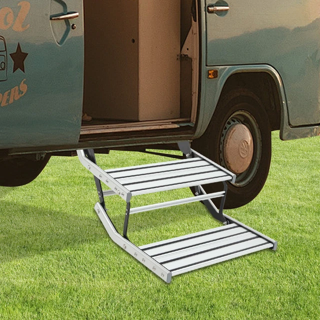 WOHNWAGEN CARAVAN BOOT Camping Doppel Trittstufe Tritt Einstieg Treppe