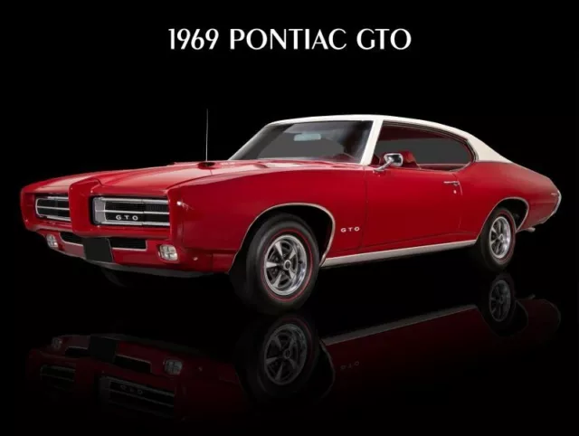1969 Pontiac GTO NEW METAL SIGN: 9x12" & Free Shipping