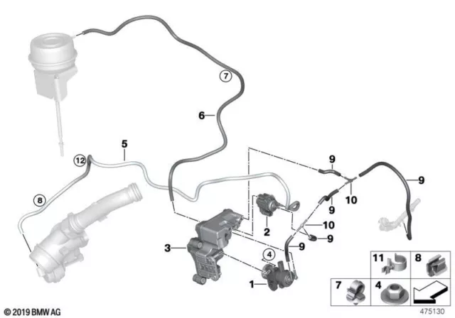 BMW Unterdruckschlauch weiss 11658507249