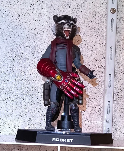 Marvel Avengers Endgame Rocket Raccoon Hot Toys 1:6 completo di imballaggio