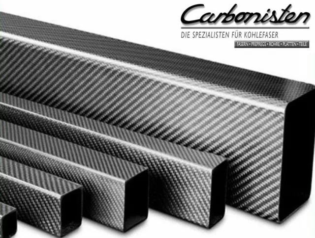 CFK Rohr - 24 x 22 x 1000 mm - 3K Carbon Tube - Matt Karbon