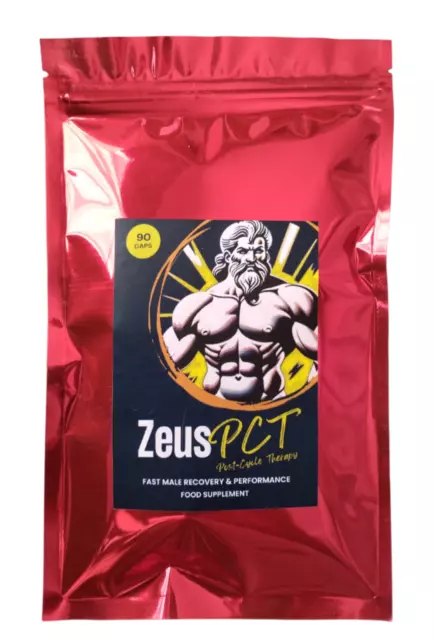 Zeus Pct Post Cycle Therapy - Testosterone Booster On Cycle Support 90 Capsules