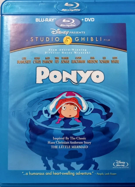 PONYO BLU-RAY/DVD 2008, 2-Disc Set Studio Ghibli/Disney HAYAO MIYAZAKI