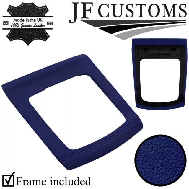 D Blue Italian Leather Gear Surround+ Frame For Ford Focus Mk2 05-11