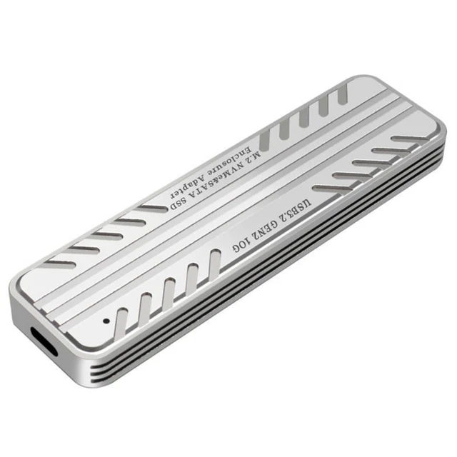 Dual-Protocol M2 SSD Box USB3.2 Type-C 10Gb NVME  Hard Drive Enclosure 9210B