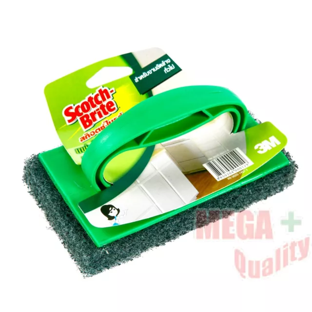 3M Scotch-Brite Scrubber Green Heavy Duty Pad With Handle