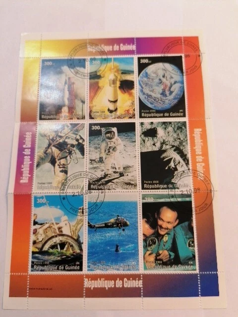 Guinee  1998 Stamp Timbre  Bloc Espace Cosmonaute