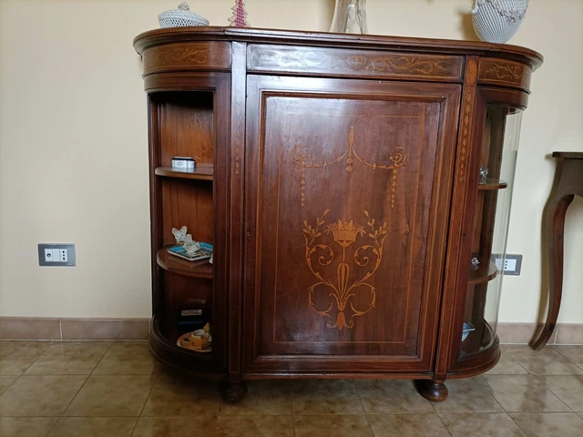 Servante vittoriana in noce 1800
