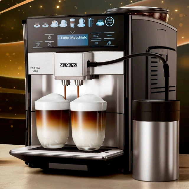 Siemens Eq 6 Plus Extraklasse Edelstahl SIEMENS EQ.6 PLUS Extraklasse 19bar 1500W Kaffeevollautomat - Edelstahl