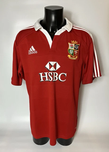 BRITISH & IRISH Lions 2013 Australia Tour Rugby Adidas Shirt Red mens size 2XL £24.99 PicClick UK