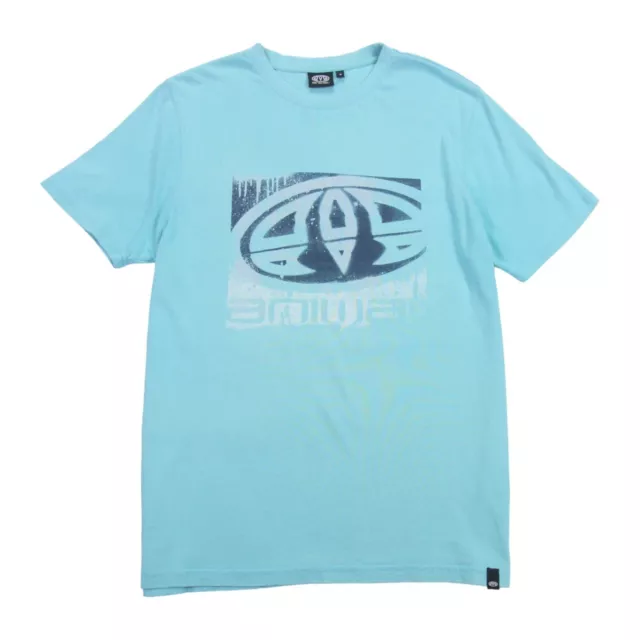 Animal Vintage T Shirt Mens Medium M Sky Blue Surf Spellout Logo Skate Y2K Tee