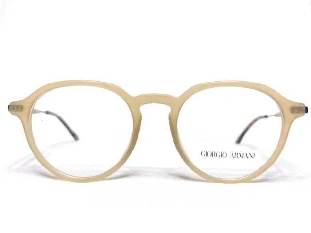 NEW Giorgio Armani AR7156 5683 Mens Beige Round Eyeglasses Frames 48/19~145