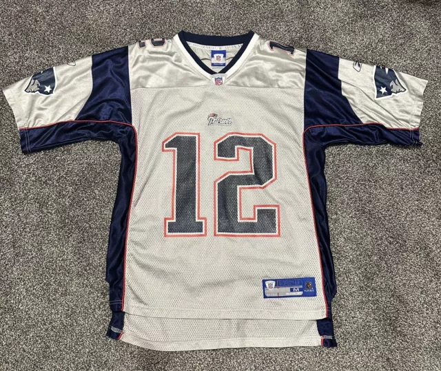 Rare Vintage Reebok NFL New England Patriots Tom Brady Jersey - Authentic