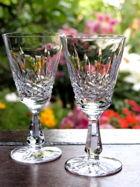 Pair of Vintage Cut Crystal Brandy Glasses by Waterford Crystal, C