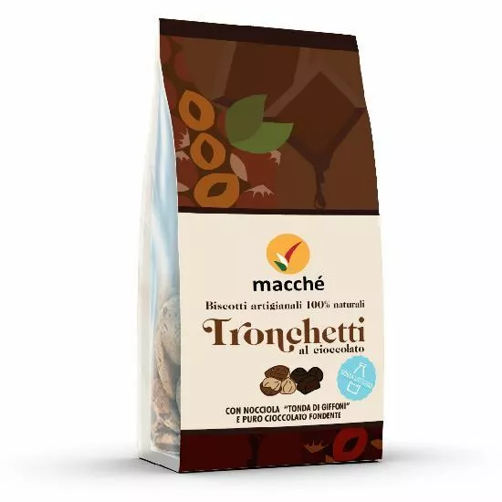 Biscuits Artisanat Macchè'Bottes de Noisette et Chocolat 120g