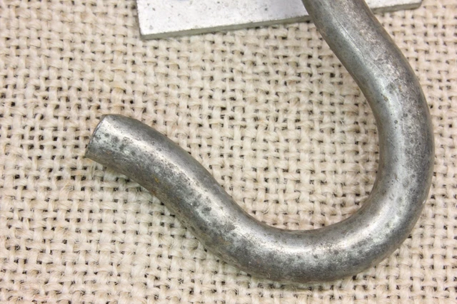 old Swivel Plant Hook Porch steel hanger rustic 1 3/4 X 1 7/8 X 3 3/4” vintage 7