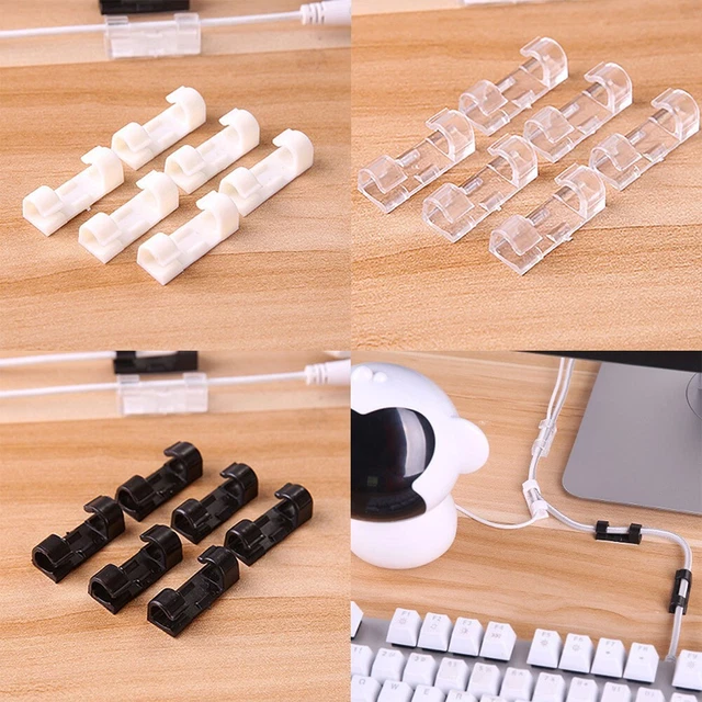16 pz clip cavo autoadesive organizzatore da parete tavolo da tavolo (71 caratteri)