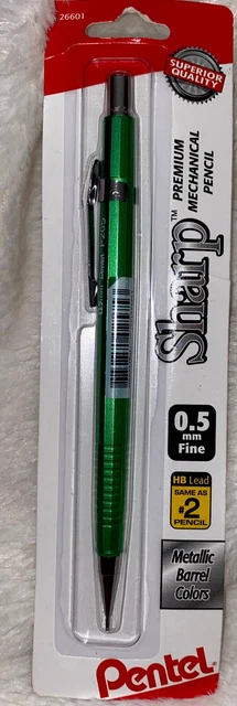 Pentel Beautiful Green Metallic Barrel Sharp 0.5mm Mechanical Pencil #2