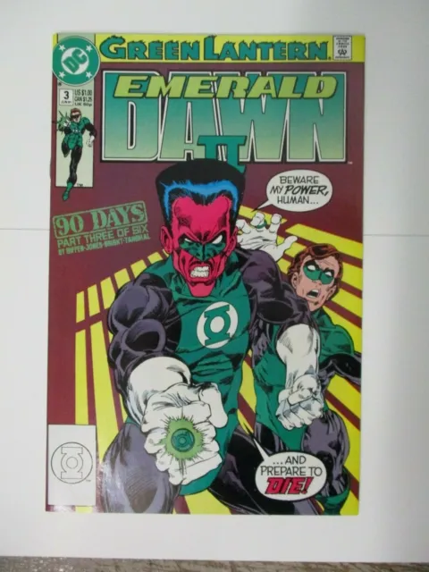 Green Lantern Emerald Dawn Ii #3 1991 Nm Near Mint 9.6 90 Days Sinestro Dc