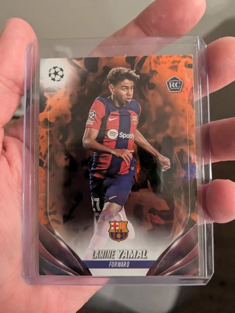 LAMINE YAMAL 2023-24 Topps UEFA Club Competition INFERNO SSP Rookie