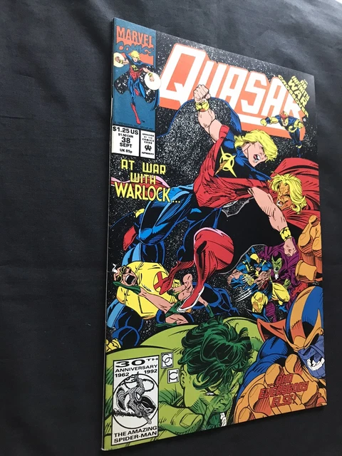Quasar #38 1992 Infinity War Crossover Thanos Adam Warlock Marvel Comics 2