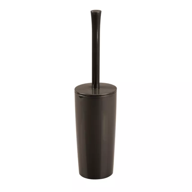 mDesign Slim Modern Compact Plastic Toilet Bowl Brush and Holder