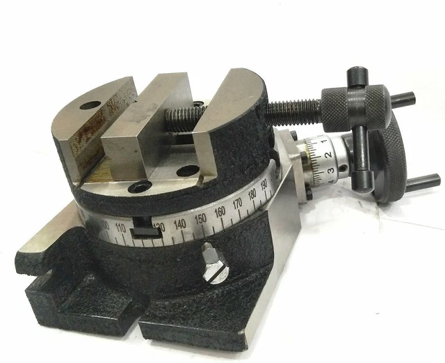 NEW 4" 100mm Rotary Table with Round Vice Milling Indexing Holding Machine Tools
