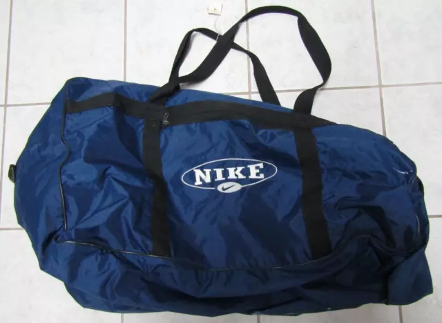 Vintage Nike Blue Sports Bag- Tote Bag- Duffle Bag- Gym Bag ~ 3ft Long