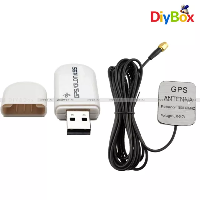 28dB LNA Gain 1575.42MHz Male SMA Male GPS Active Antenna VK-172 USB Receiver