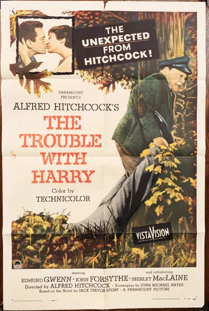 Trouble with Harry Original US One Sheet  1955  Alfred Hitchcock