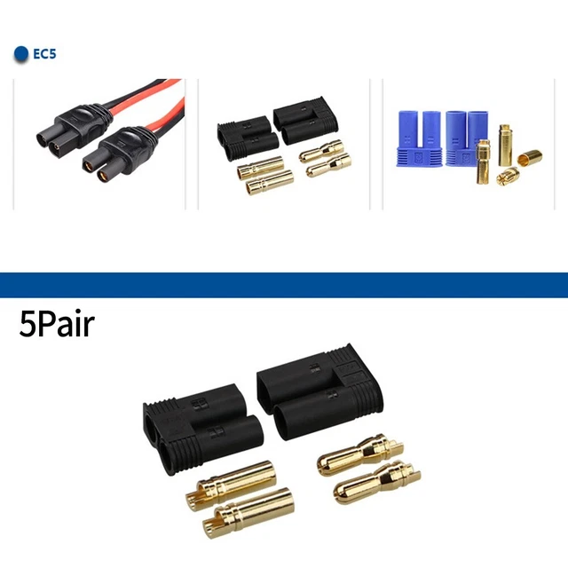 10 pièces prise connecteur de périphérique EC5 durable et durable pour batter