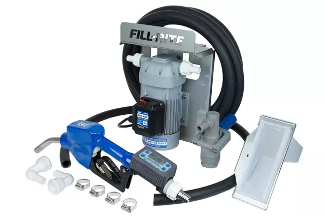 Fill-Rite 8GPM 120V DEF Transfer Pump W/Auto Nozzle, TT10 Meter, DF120CAT520