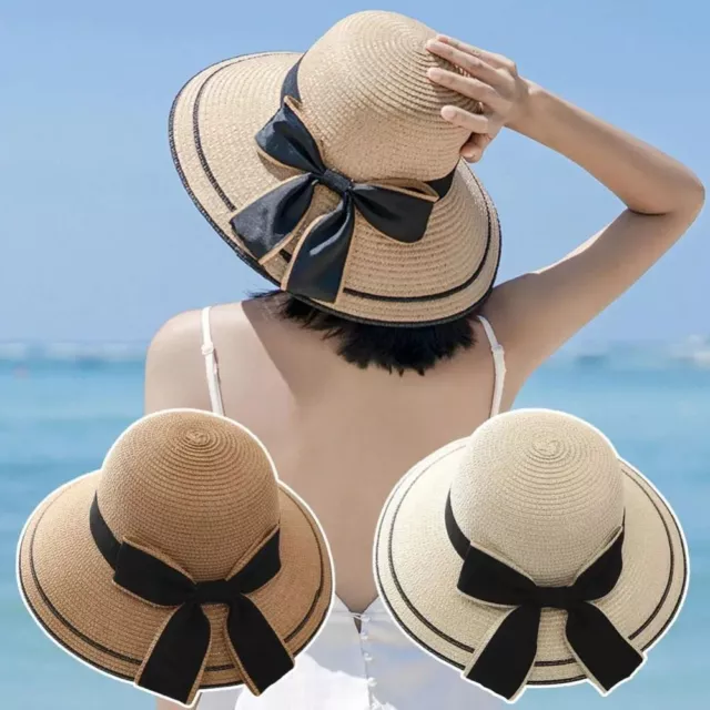 Summer Bowtie Fisherman Hat Fashion Travel Beach Hat 2024 Women Sun Hat