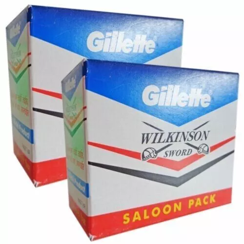 Hojas de afeitar de seguridad de doble filo Gillette Wilkinson Sword 200 +...