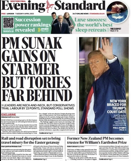 Donald Trump Criminal Charge Court NYC Violence Succession Series UK News April
