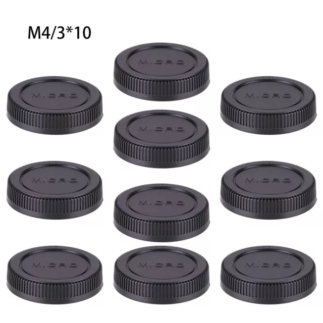 10PCS Lens Rear Caps Protective Covers for M4/3 Micro4/3 m4/3 Camera lens black