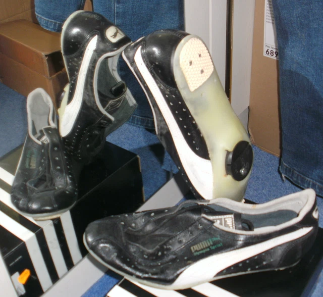 Neue Puma Olympia Sprint Rennradschuhe Radrennschuhe Vintage; Gr. 8 = 42