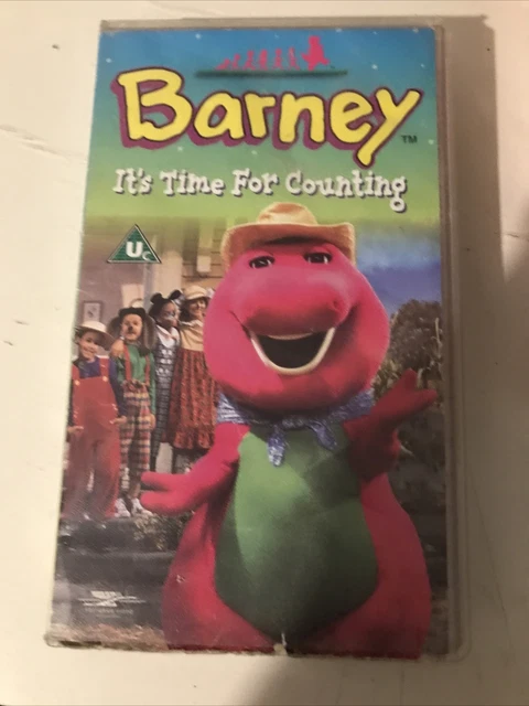 BARNEY THE DINOSAUR Barney It's Time For Counting Pal Vhs Video Kids ...