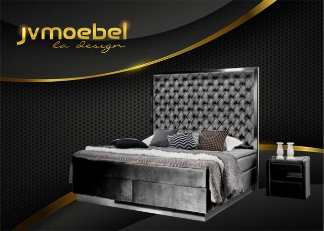 Chambre à Coucher Meuble Design Sommier Lit Luxe Lits Gris Lit Immédiatement