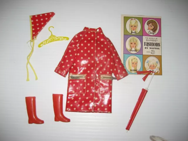 Vintage Mod Francie #1255 Polka Dots & Rain Drops Complete Circa 1966 HGB